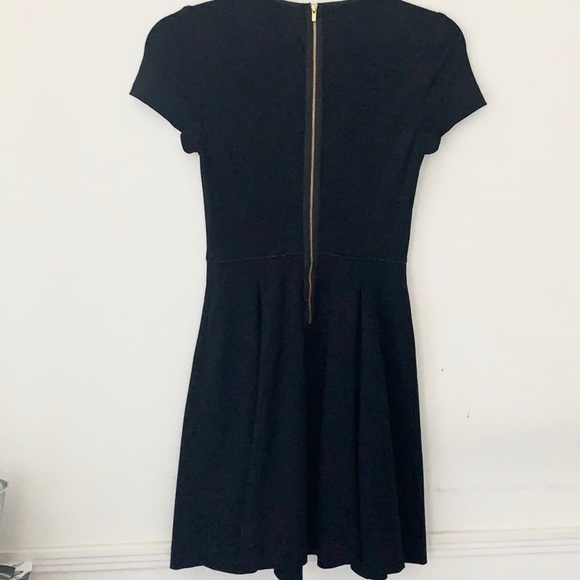 Banana Republic Ponte Fit and Flare Black Dress - Picture 3 of 4